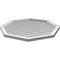 Ekena Millwork Octagonal Surface Mount PVC Gable Vent w/ 2"W x 1-1/2"P Brickmould Frame, 34"W x 34"H GVPOC34X3402SN - alternate 2